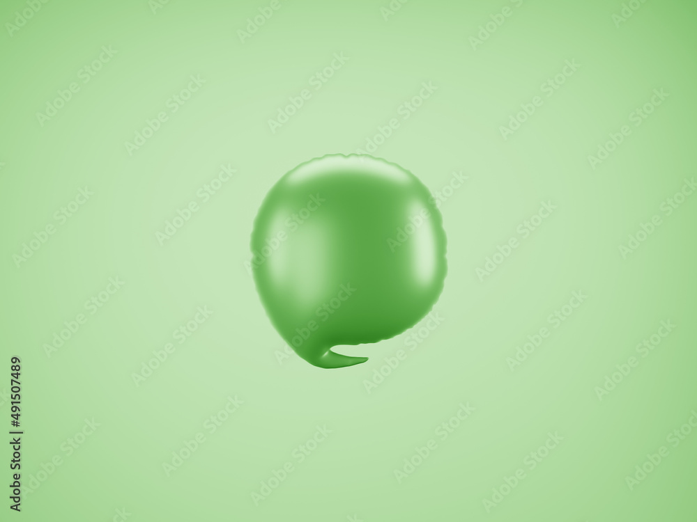 Green Speech Balloon 3D Green Speech Balloon 3D
