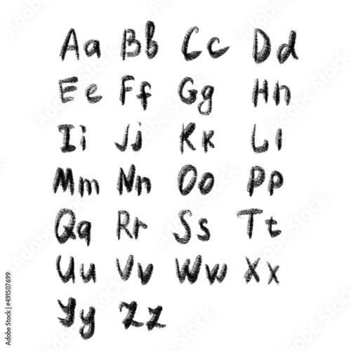 hand drawn alphabet © daria