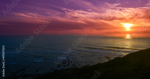 Sonnenuntergang am Cabo Mondego-Figueira da Foz  Portugal