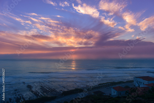 Sonnenuntergang am Cabo Mondego-Figueira da Foz, Portugal