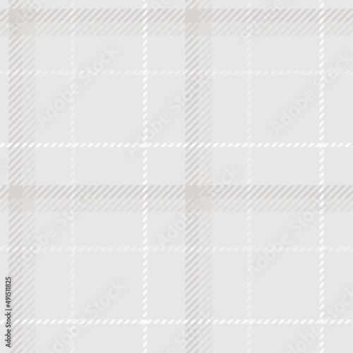 Farmhouse grey seamless plaid vector pattern. Gingham baby color checker background. Woven tweed all over print. 