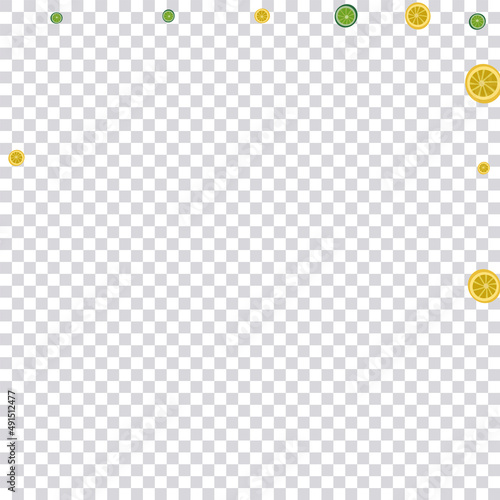 Grass Fruit Background Transparent Vector. Fresh Set. Green Lime Dessert. Cute Citrus Greenish Illustration.