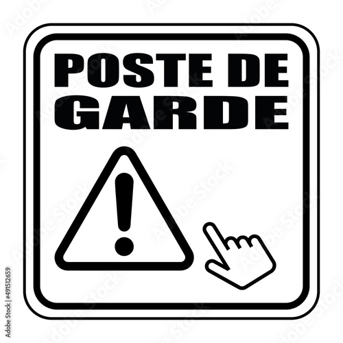 Logo poste de garde.