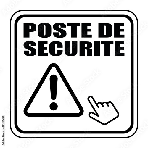 Logo poste de sécurité.