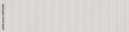 Seamless French country kitchen stripe fabric pattern print. Grey white vertical striped background. Batik dye provence style rustic woven cottagecore textile. 