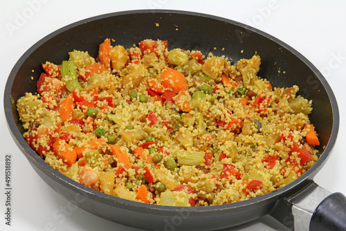 couscous salad with vegetable