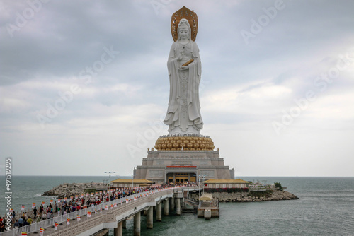Photography Statue of Guanyin, the bodhisattva of infinite compassion and mercy, at the Nans