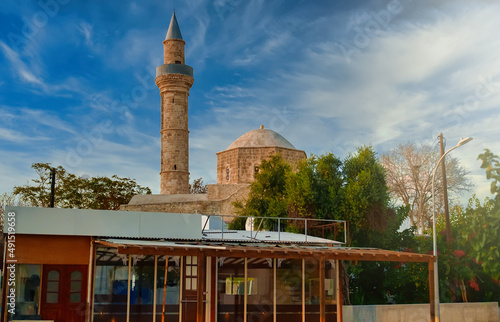 Mosque Agia Sofias jami kebir. Paphos, Cyprus. photo