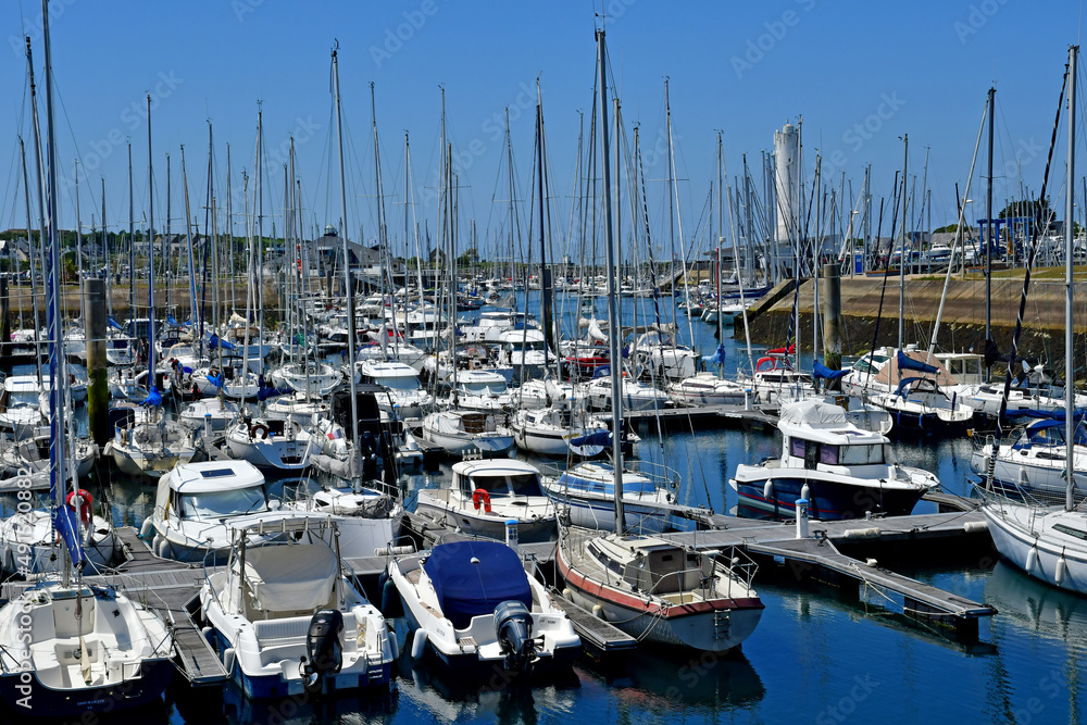 Arzon, France - june 6 2021 : Port du Crouesty