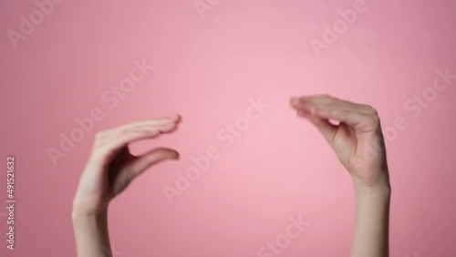 Woman gesturing blah, blah, blah