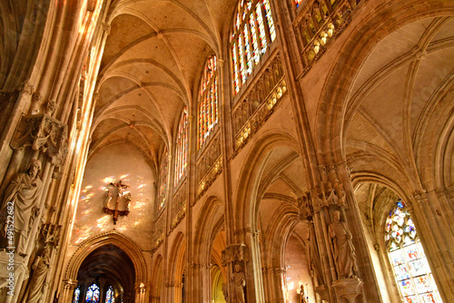 Vernon; France - march 7 2021 : Notre Dame collegiate church