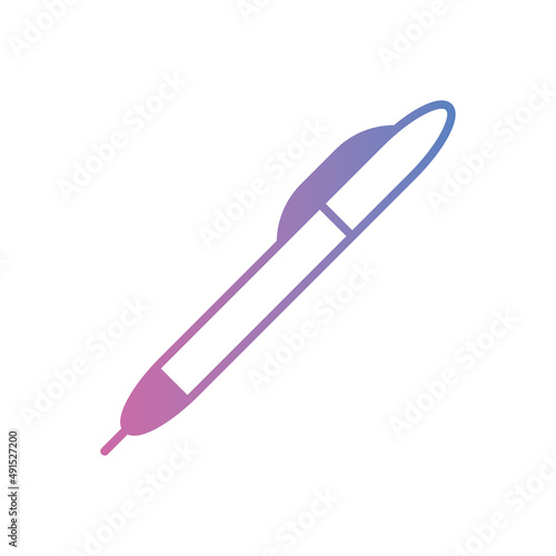 Ballpoint pen isolated vector icon