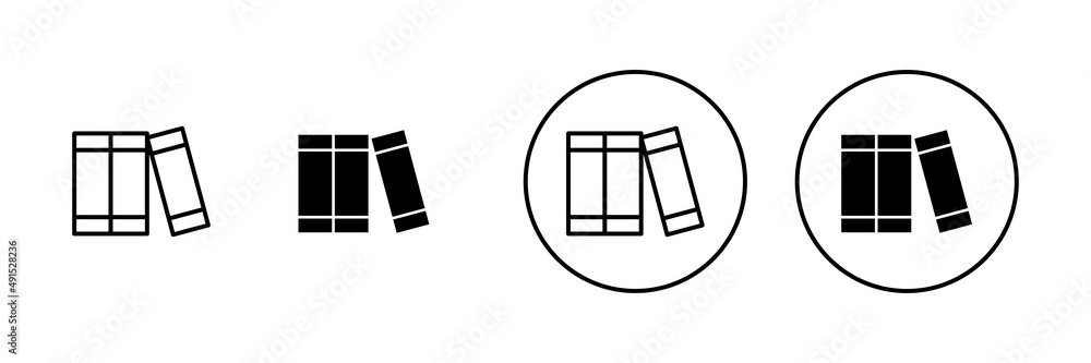 Library icons set. education sign and symbol Library icons set. education sign and symbol