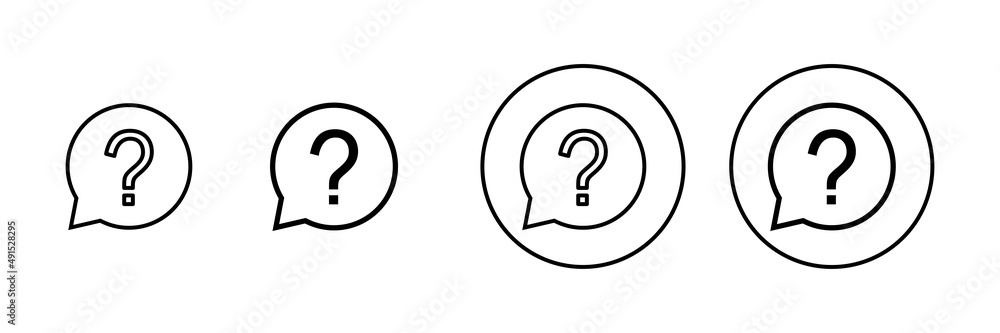 Question icons set. question mark sign and symbol Question icons set. question mark sign and symbol