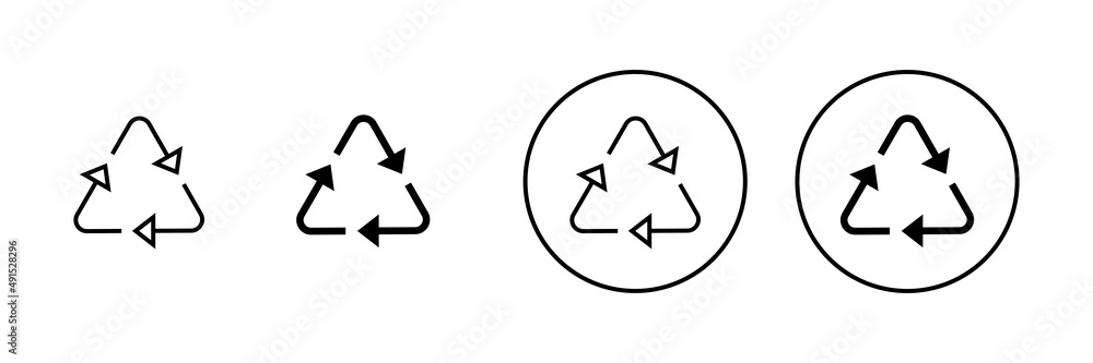 Recycle icons set. Recycling sign and symbol. Recycle icons set. Recycling sign and symbol.