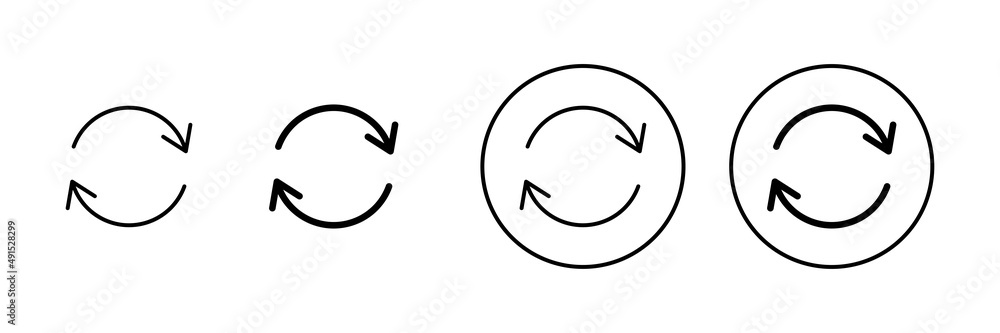 Refresh icons set. Reload sign and symbol. Update icon. Refresh icons set. Reload sign and symbol. Update icon.