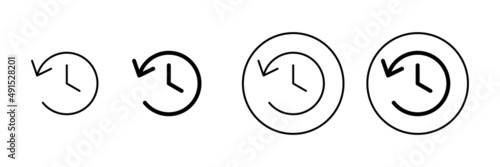 Free Download History icons set. recent event history sign and symbol - GFXLoad