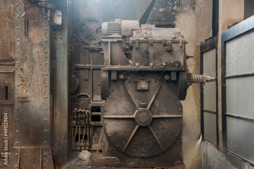 Old abandoned Victorian power plant in the center of Poland 