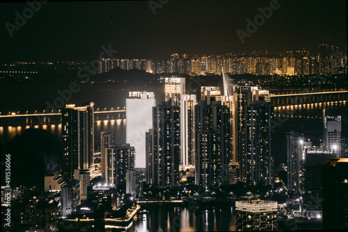 Night View of Urban Landscapes of Shenzhen