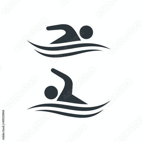 swimming icon collections, vector art.