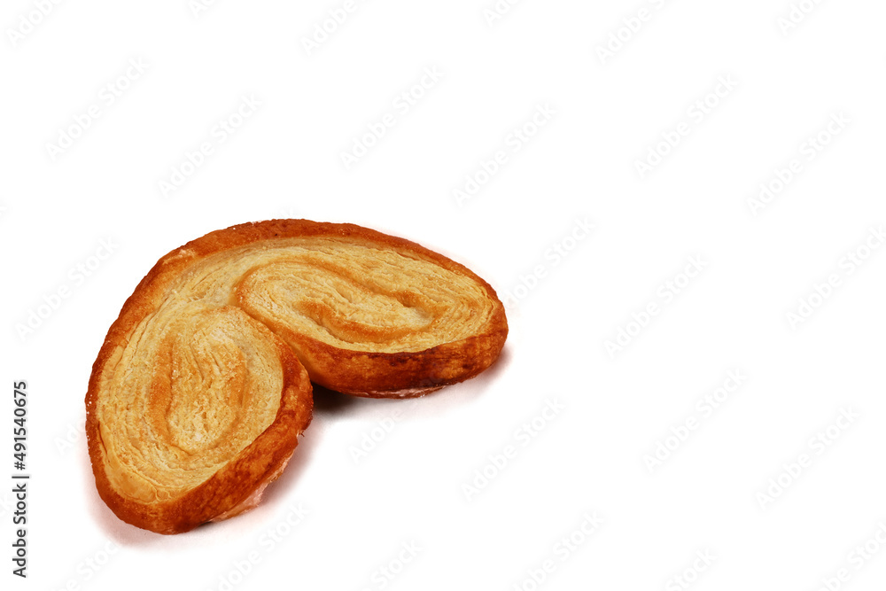 ears traditional mexican sweet bread, isolated on white background with space for text ears traditional mexican sweet bread, isolated on white background with space for text