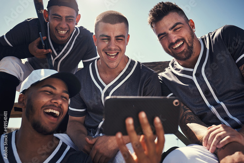 Canvas Print Its how baseball players bond