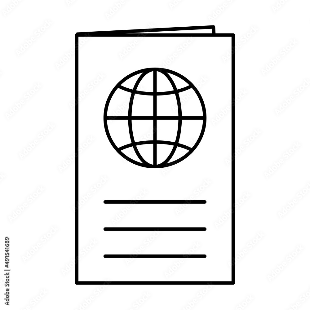 Passport cover blank icon. Vector illustration. stock image. Passport cover blank icon. Vector illustration. stock image.