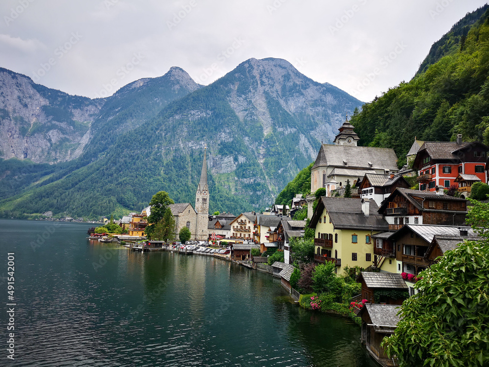 Hallstatt, the most beautiful lake town in the world, Austria.