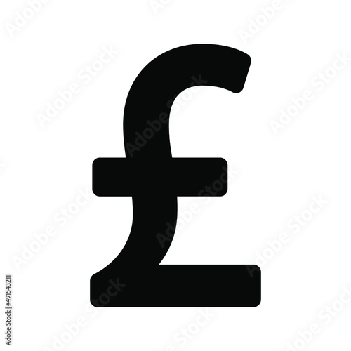 Pound icon . Money sign . Vector illustration