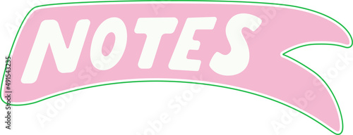 notes planner and journal design element