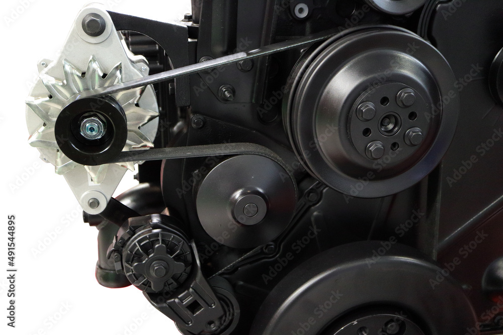 Fragment of the diesel engine. Units and assemblies. Fragment of the diesel engine. Units and assemblies.