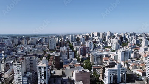 Aerial view of Porto Alegre, RS, Brazil. Aerial photo of the biggest city in the South of Brazil. photo