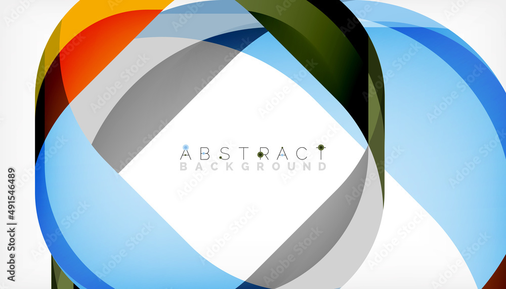 Abstract square shape with overlapping waves, minimal geometric background. Vector Illustration For Wallpaper, Banner, Background, Landing Page Abstract square shape with overlapping waves, minimal geometric background. Vector Illustration For Wallpaper, Banner, Background, Landing Page