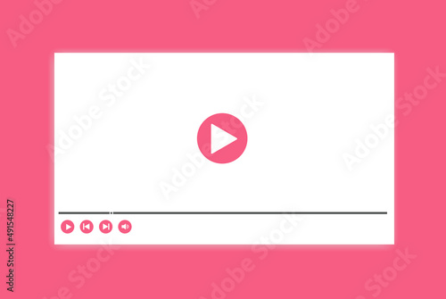 Free Download White Web Screen Interface Vector Illustration Background  in Pink Color - GFXLoad