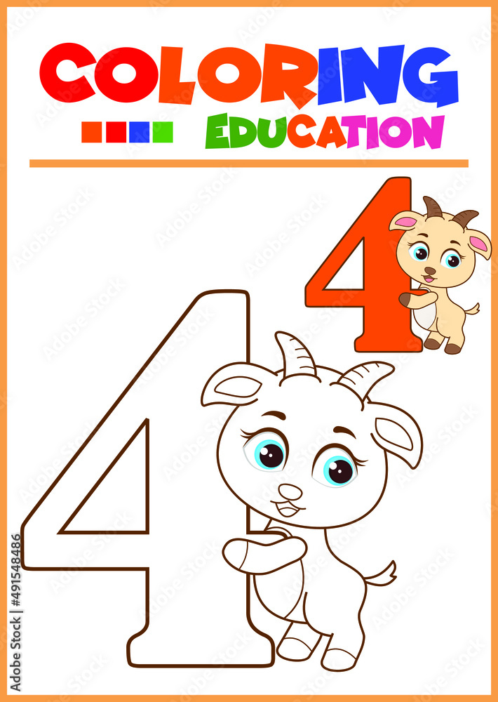 Fototapeta premium coloring book for kids