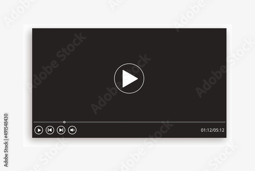 black web screen interface vector illustration