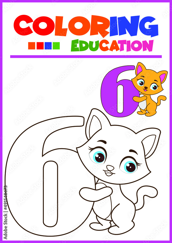 Naklejka premium coloring book for kids