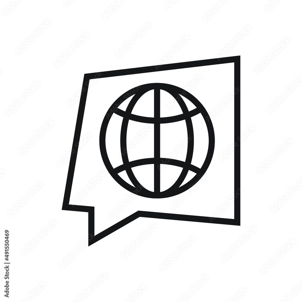 Language translation icon design vector illustration Language translation icon design vector illustration