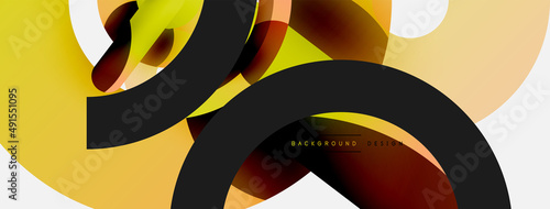Circle abstract background. Vector illustration for wallpaper banner background card or landing page