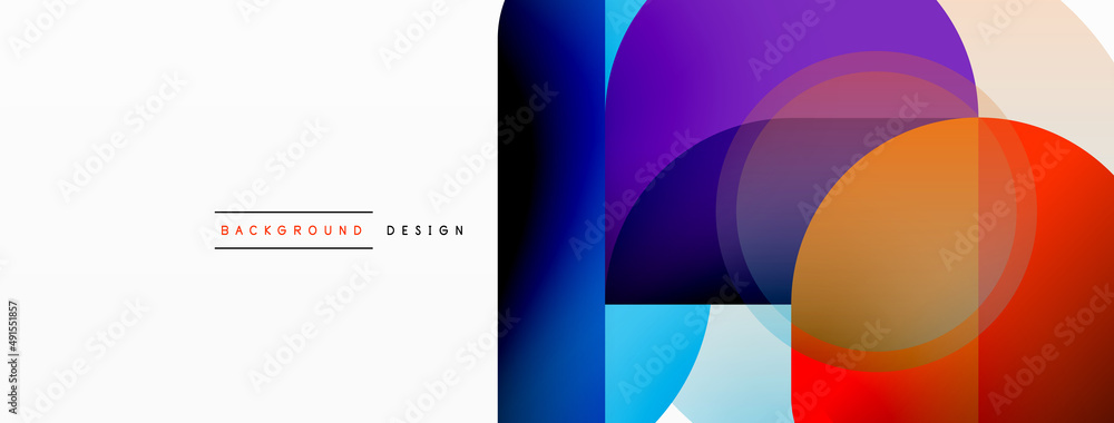 Round triangle shapes lines and circles. Geometric vector illustration for wallpaper banner background or landing page Round triangle shapes lines and circles. Geometric vector illustration for wallpaper banner background or landing page