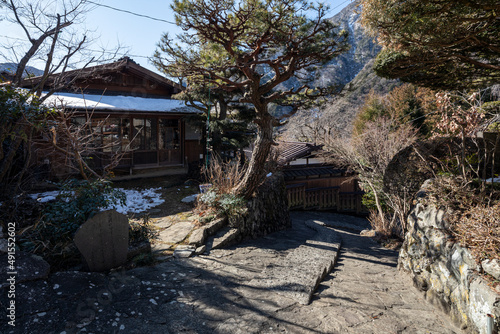 赤沢宿の町並 山梨県早川町