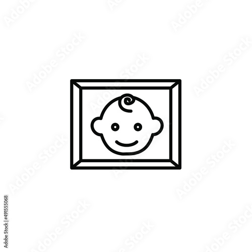 newborn photoshoot icons  symbol vector elements for infographic web