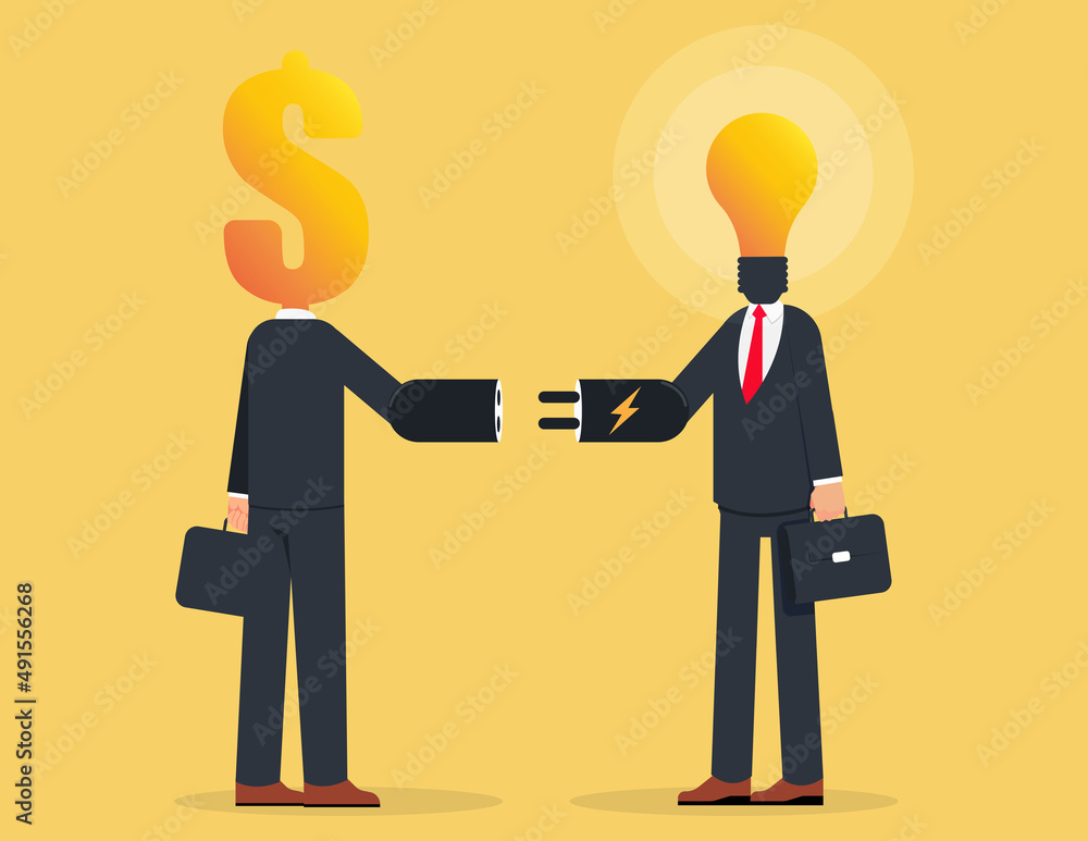 Idea pitching for fund raising. idea financing and financial support for new entrepreneurs or companies,Initiative investment Idea pitching for fund raising. idea financing and financial support for new entrepreneurs or companies,Initiative investment