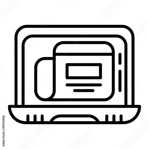 laptop and news