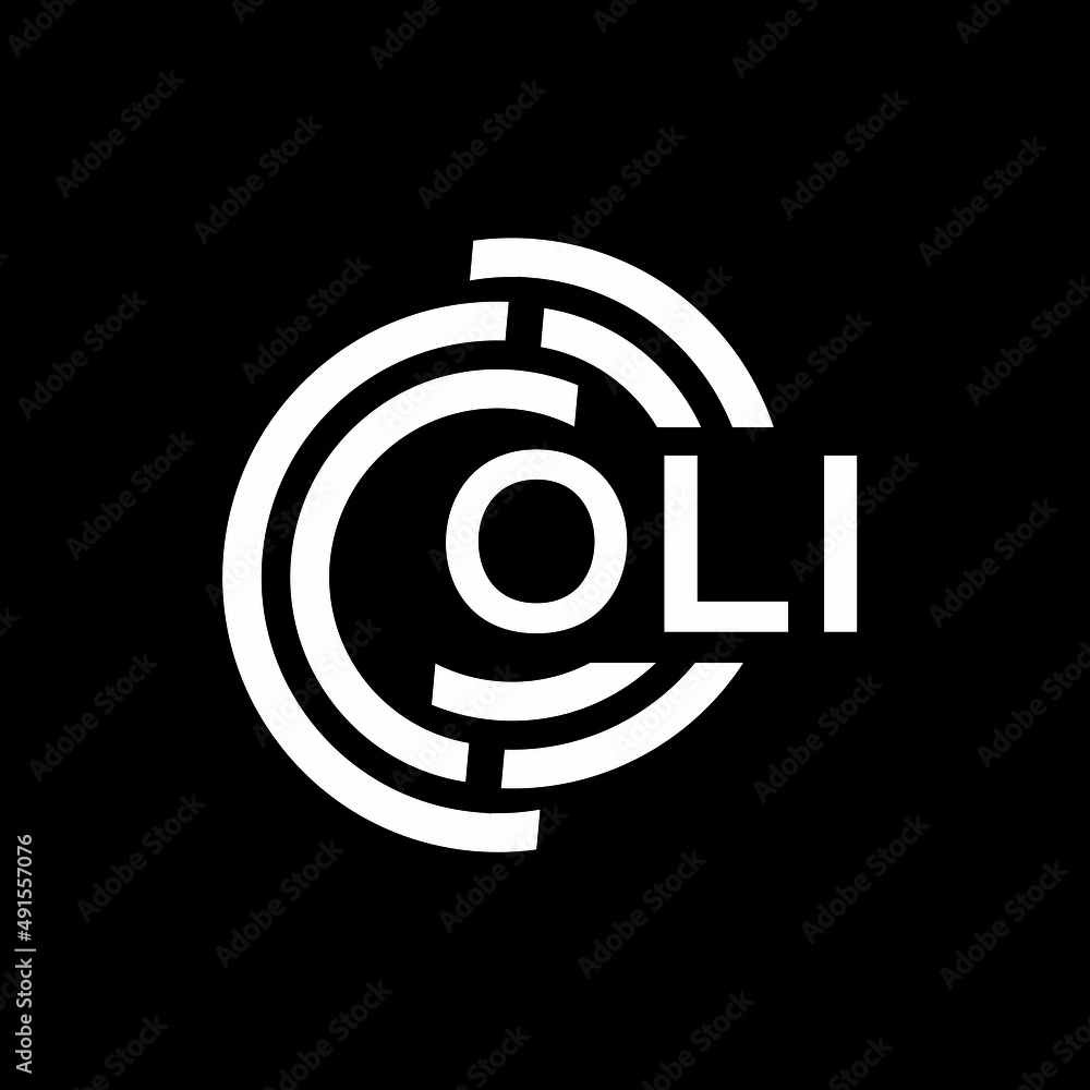 OLI letter logo design on black background. OLI creative initials letter logo concept. OLI letter design. OLI letter logo design on black background. OLI creative initials letter logo concept. OLI letter design.