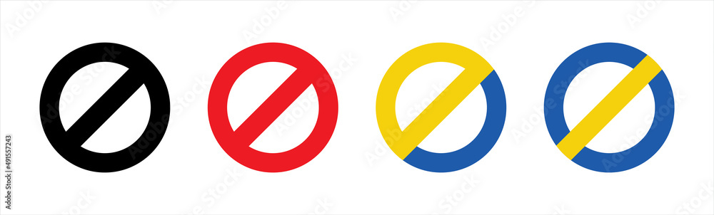 Prohibited symbol. Ukraine peace symbol. Stop war in Ukraine. Peace sign in Ukrainian flag. forbidden icon symbol, vector illustration. Prohibited symbol. Ukraine peace symbol. Stop war in Ukraine. Peace sign in Ukrainian flag. forbidden icon symbol, vector illustration.