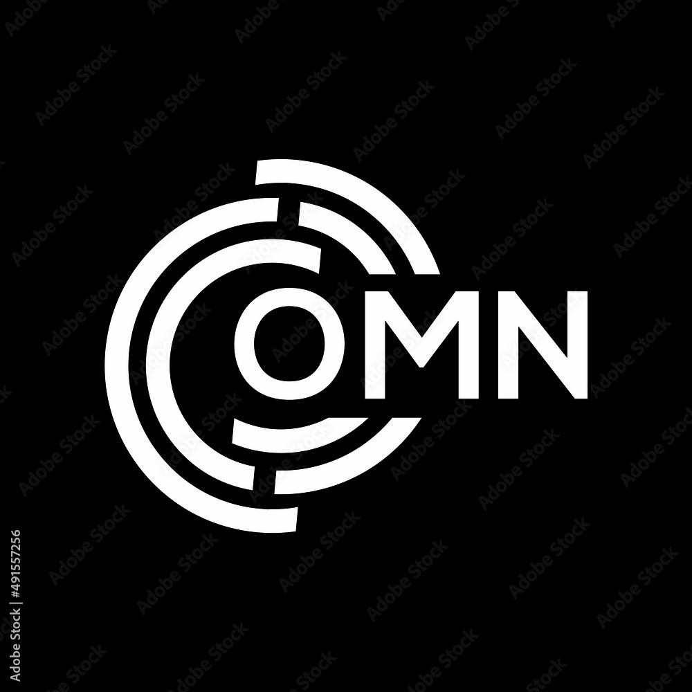 OMN letter logo design on black background. OMN creative initials letter logo concept. OMN letter design. OMN letter logo design on black background. OMN creative initials letter logo concept. OMN letter design.