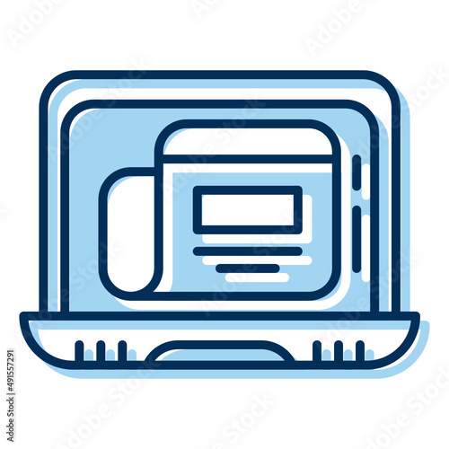 laptop and news