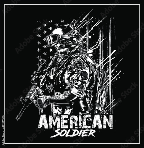 AMERICAN SOLDIER ILLUSTRATION