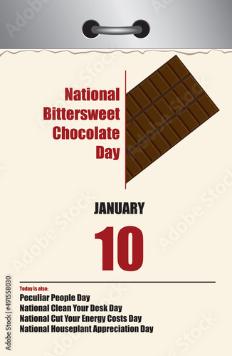 Old style calendar Bittersweet Chocolate Day